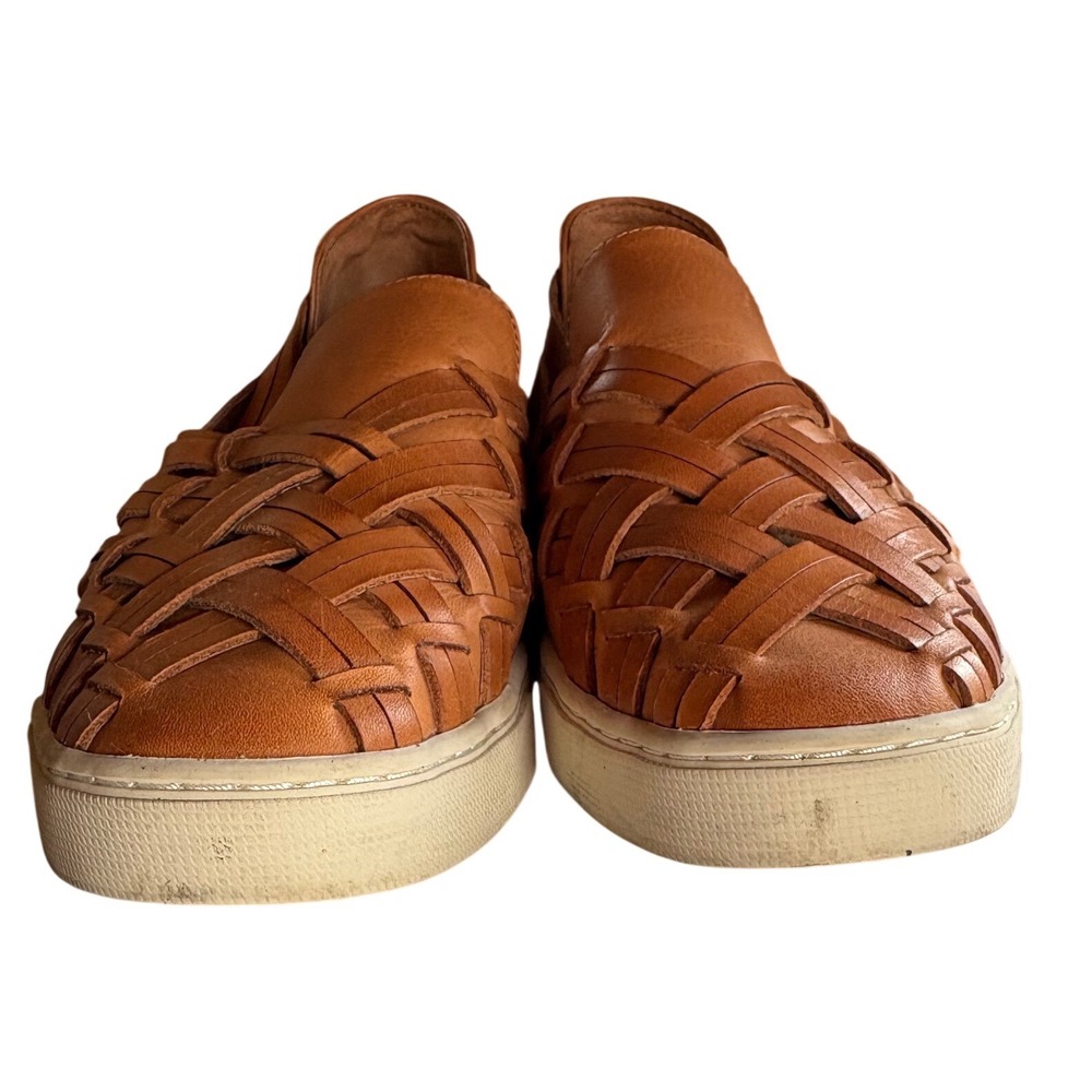 Frye Ivy Huarache Leather Slip On Sneakers Camel Tan 9.5M 3470090-CAM - Picture 2 of 8